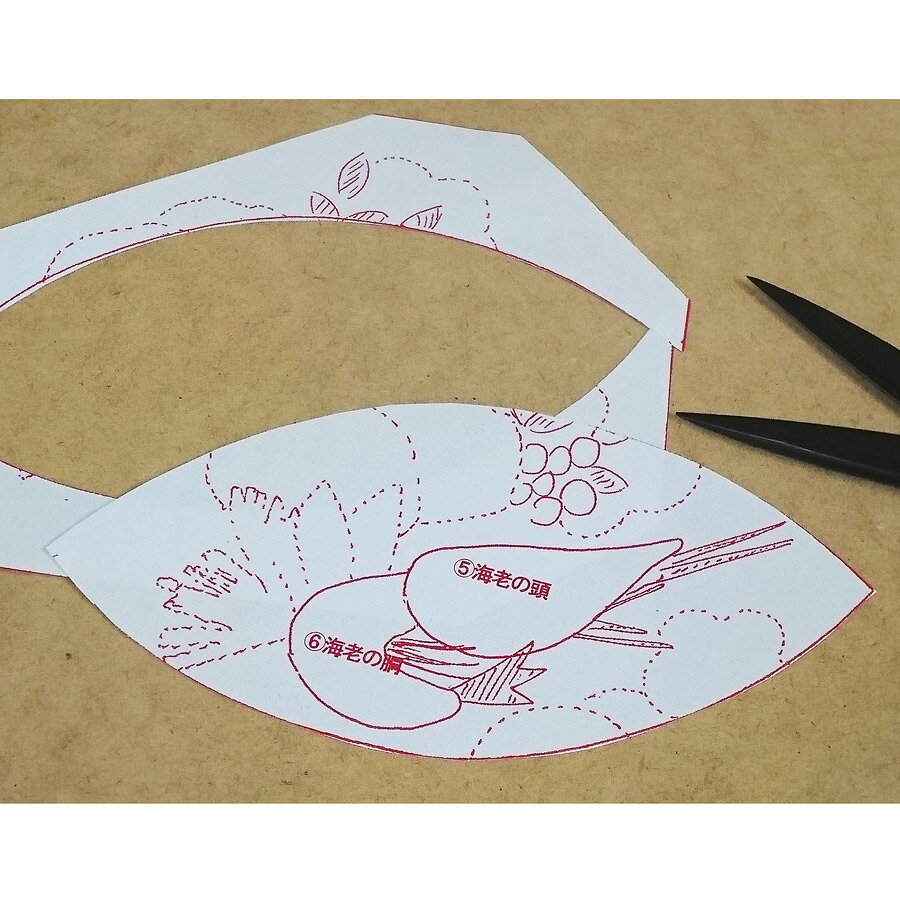 押絵キット・月々の彩「1月ことほぎの膳」