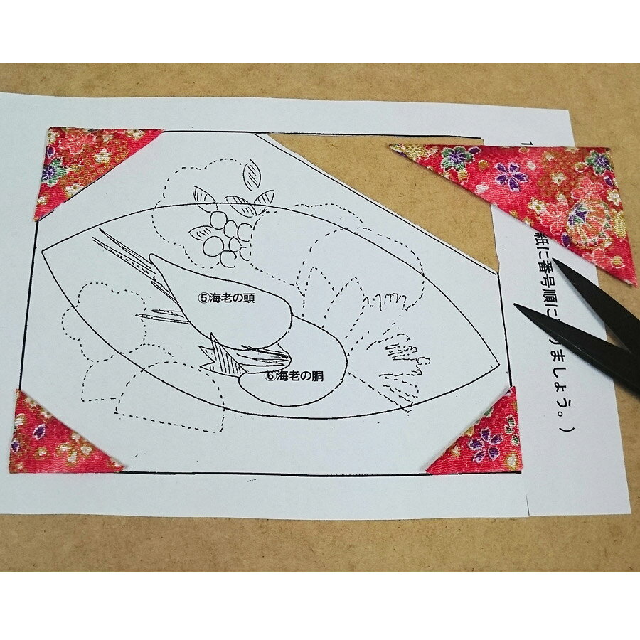 押絵キット・月々の彩「1月ことほぎの膳」