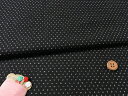 手染め和風コットン生地・かすり柄(黒) 10cm単位 切り売り(3)