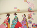 和風コットン生地・舞妓さんのおでかけ(アイボリー) 10cm単位 切り売り【RCP】