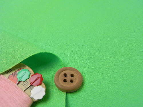 無地ウーリーアムンゼン生地(黄緑) 10cm単位 切り売り