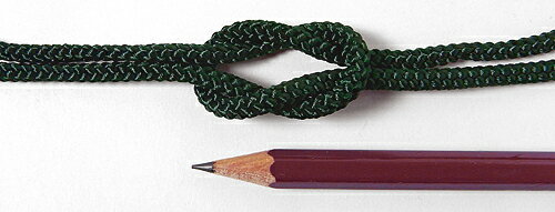 江戸打ちひも・中太(深緑) 1m単位 切り売り