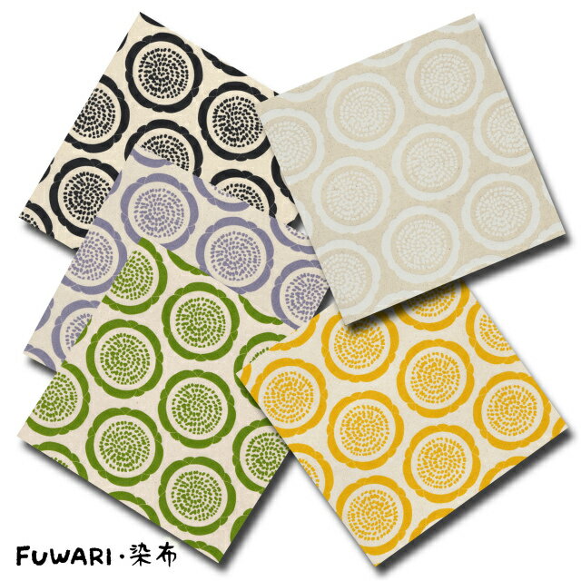 樂天商城 - FUWARI・染布 シリーズ 1m単位切り売り オックス プリント フラワー イミテーション 5色あります 生地 布 布地 花 花柄 レトロ サークル モノトーン 北欧 植物 ファブリック 北欧風 北欧柄 北欧柄生地 パッチワーク コットン 綿100