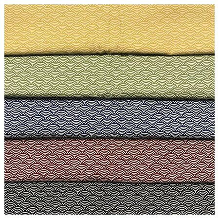 和柄 青海波 文様柄【生地/布/コットン/ファブリック/手作りマスク/和調/日本の伝統/手芸/雑貨/小物/バック】価格は10cmでの価格です。最短50cm(個数5)より10cm単位でカットいたします。