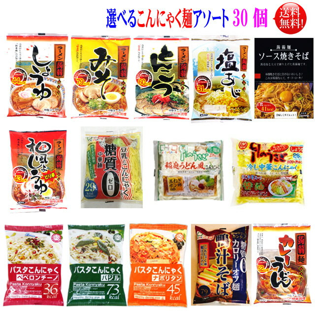 選べる ダイエット こんにゃく麺 30