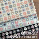 【110×50cm 3枚セット】猫柄 生地 布 ドットねこ CBポプリン コットン100% 入園入学準備に 商用利用可 ねこ柄 オシャレ お洒落 ヌノズキ/ドッ...