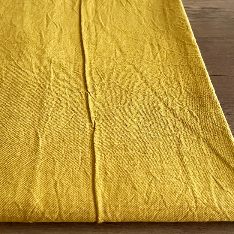 GWも毎日発送!【10センチ単位】無地 生地 布 日本製 コットンリネン ハンドワッシャーキャンバス 【5】マスタード 12色 高級 中厚手 服地 春夏秋生地 商用利用可 ヌノズキ 布好き 750/10cm