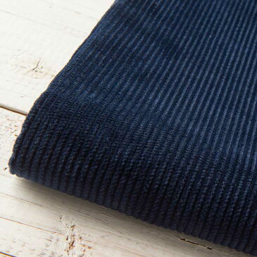 【10センチ単位】無地 生地 布 8W 中太コール ネイビー コーデュロイ やや厚手 コール天 綿100% 10色 商用利用可 秋冬 手芸 布小物 厚地 紺