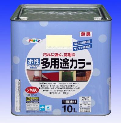 Rakuten - 水性多用途カラー　　　10L　　−　アサヒペン　−