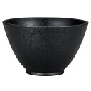山中塗 麺 ボウル(中)石目塗 黒【 食器 】【 ボウル ボール サラダ どんぶり 丼 ランチ カフェ おしゃれ おうちごはん】【電子レンジ 食器洗い乾燥機対応】【日本製】【お買い得】【業務用にも】【大量注文も承ります】【インスタ映え】