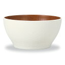 ナチュール 欅(けやき)杢目 ボウル(小) ホワイト&ブラウン【 食器 】【ボウル ボール 椀 お椀 丼 どんぶり カフェ ランチ おしゃれ おうちごはん】【電子レンジ 食器洗い乾燥機対応】【日本製】【業務用にも】【大量注文も承ります】【インスタ映え】