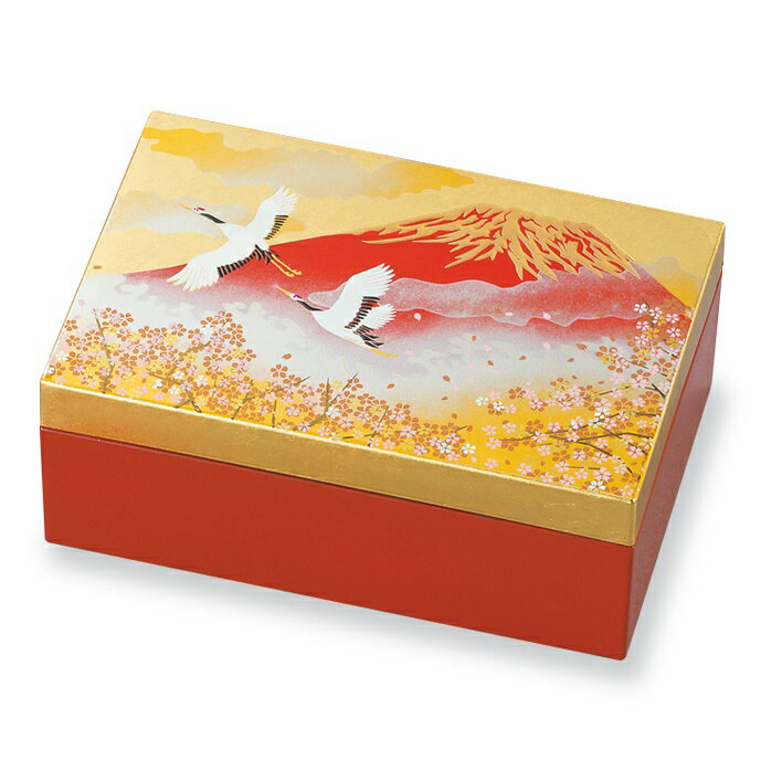 山中塗 アクセサリーBOX 箔工芸 飛翔富士【宝石箱 ジュエリーボックス】【小物入れ】【アクセサリー入れ】【お祝い 記念品 内祝】【母の日 敬老の日 誕生日】【和風 】【海外へのおみやげ】【贈り物 プレゼントにも】【日本製】