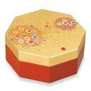山中塗 八角小箱 箔工芸 花丸【和風 】【小物入れ】【海外へのおみやげ】【贈り物 プレゼントにも】【母の日】【敬老の日】【インテリア】【雑貨】【Made in Japan】