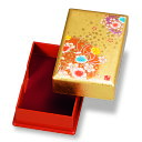 山中塗 万葉名刺入 箔工芸 花丸【和風 】【名刺入れ】【海外へのおみやげ】【贈り物 プレゼントにも】【記念品】【母の日 父の日】【敬老の日】【インテリア】【雑貨】【Made in Japan】【大量注文も承ります】