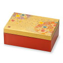 山中塗 アクセサリーBOX 箔工芸 花丸【宝石箱 ジュエリーボックス】【小物入れ】【アクセサリー入れ】【お祝い 記念品 内祝】【母の日 敬老の日 誕生日】【和風...