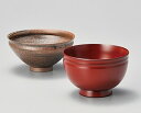 陶器飯椀 漆器汁椀 古代朱漆塗り 越前 木製 2客 木箱入り【ギフト・内祝い・成人内祝い・結婚内祝い・新築祝い・父の日ギフト・お返し】【楽ギフ_包装選択】【楽ギ...