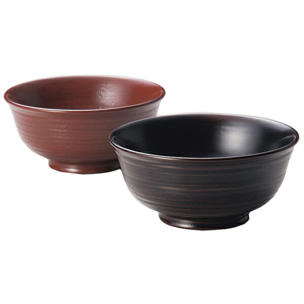 【夫婦椀】木製 越前漆器 荒筋 古代朱・溜 漆塗り 飯椀 うるしぬり くりぬき ペア椀 結婚祝い 天然木 越前塗り おわん 2客【ギフト・内祝い・成人内祝い・結...