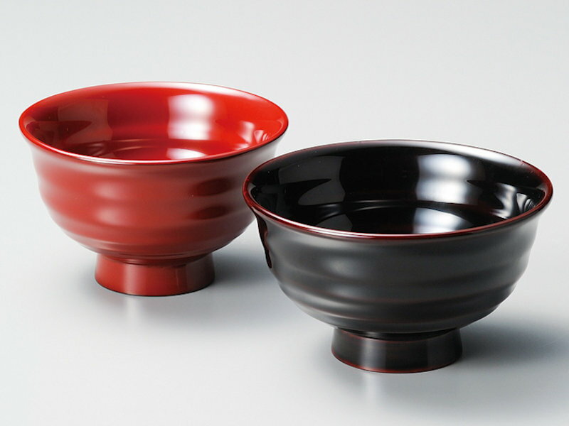 【夫婦椀】木製 越前漆器 食洗機対応 飯椀 手にぴったり 溜・朱 大 小 漆塗り お椀 くりぬき ペア椀 結婚祝い 天然木 越前塗り 2客【ギフト・内祝い・成人...
