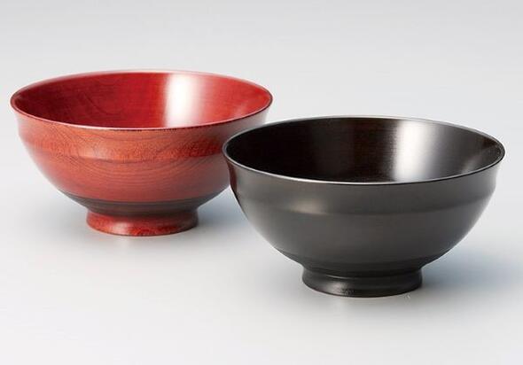 Sakura 夫婦椀 赤 黒 漆塗り 飯椀 くりぬき ペア椀 木製 越前漆器 結婚祝い 桜 越前塗り 2客【ギフト・内祝い・成人内祝い・結婚内祝い・新築祝い・父...