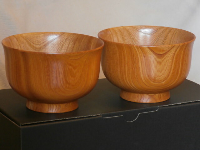 木製 欅材 山中漆器 夫婦椀 クリア 汁椀 くりぬき ペア椀 結婚祝い けやき 天然木 山中塗り 2客【ギフト・内祝い・成人内祝い・結婚内祝い・新築祝い・父の日ギフト・お返し】【楽ギフ_包装選択】【楽ギフ_のし】【楽ギフ_のし宛書】