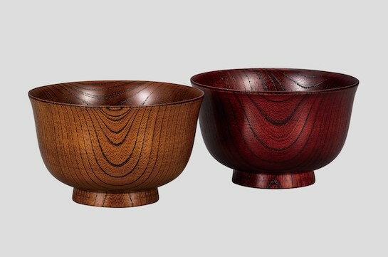 【夫婦椀】ペア椀 木製 欅材 山中漆器 漆塗り 汁椀 くりぬき 結婚祝い けやき 天然木 山中塗り 2客【ギフト・内祝い・成人内祝い・結婚内祝い・新築祝い・父の...