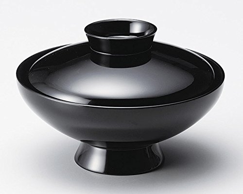 木製 越前漆器 お吸物椀 1客 小槌型 漆塗り 総黒塗り 越前塗り お椀 蓋付き おわん【ギフト・内祝い・成人内祝い・結婚内祝い・新築祝い・お返し】【楽ギフ_包...