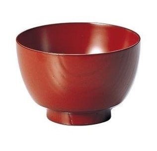 けやき 木製 汁椀 越前漆器 お椀 おわん 古代朱 漆塗り くりぬき 振袖 越前塗り 欅 1個【ギフト】