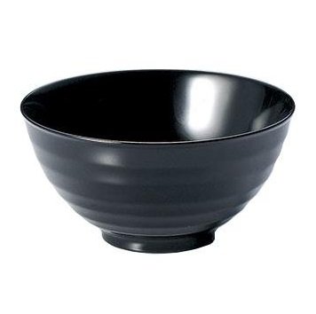 木製 飯椀 越前漆器 お椀 おわん 黒塗り 漆塗り くりぬき 越前塗り めし椀 鉋目 1個【ギフト】