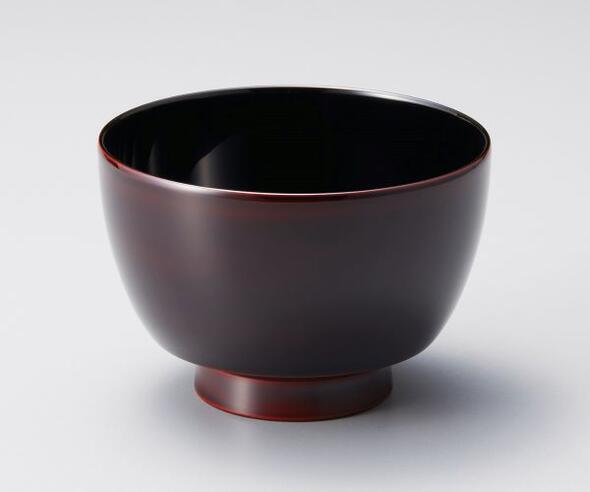 大きな取引 手と口に伝わるやさしい温もり 食洗機対応 汁椀 駒型 溜内黒 漆塗り 越前塗り 木合 越前漆器 1客 お椀