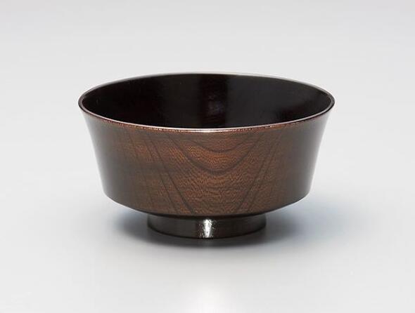 Keyaki 飯椀 黒塗り 漆塗り くりぬき 木製 越前漆器 越前塗り 欅 1個【ギフト】