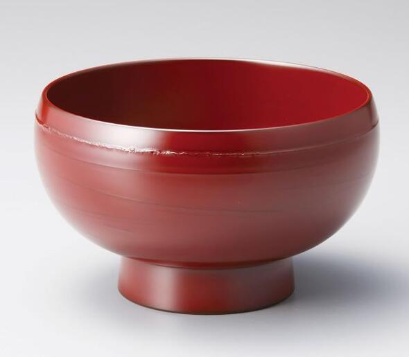 お好み椀 まり型 古代塗り 煮物椀 古代朱 漆塗り 大椀 雑煮椀 越前塗り 木合 越前漆器 1個【ギフト】