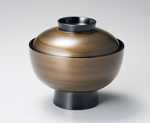 雑煮椀 金縞紋 木合 越前漆器 お好み椀 煮物椀 お椀 蓋付き 黒 越前塗り 1個【ギフト・内祝い・成人内祝い・結婚内祝い・新築祝い・お返し】【楽ギフ_包装選択...