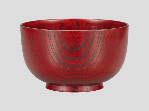 多用椀 4.6 欅 朱摺り 大椀 丼 木製 漆塗り 山中漆器 山中塗り けやき くりぬき 1客【ギフト・内祝い・..