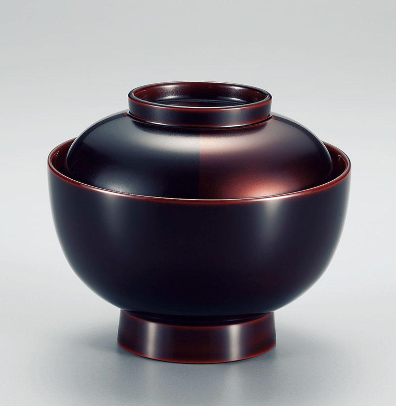 木合 越前漆器 お雑煮椀 1客 漆塗り 市松白檀 手描き蒔絵 越前塗り お椀 蓋付き 煮物椀【ギフト・内祝い・成人内祝い・結婚内祝い・新築祝い・お返し】【楽ギフ...