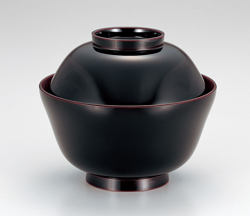 木合 越前漆器 お雑煮椀 1客 漆塗り まゆ型 溜内朱塗り 越前塗り お椀 蓋付き 煮物椀【ギフト・内祝い・成人内祝い・結婚内祝い・新築祝い・お返し】【楽ギフ_...