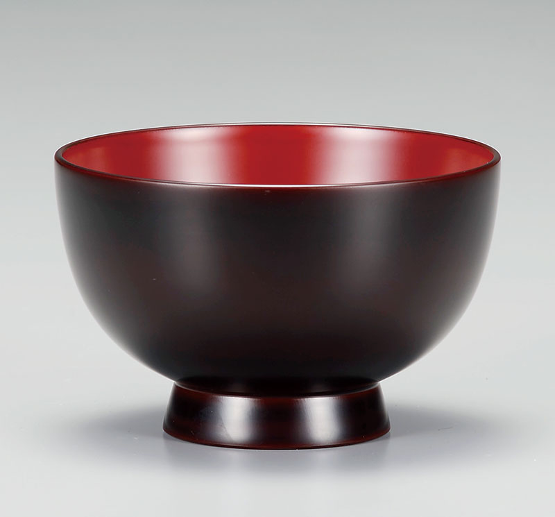木製 汁椀 溜内朱 高仙才 越前漆器 お椀 おわん 漆手塗り くりぬき 越前塗り 1個【ギフト】