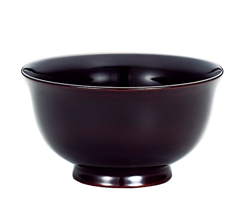 木製 羽反り 大椀 溜 応量椀 越前漆器 雑煮椀 漆手塗り くりぬき 越前塗り 1個 No3【ギフト】