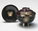 木製 漆塗り 越前漆器 お好み椀 お雑煮椀 煮物椀 お椀 おわん 沈金 蓋付き 1客 招福松 溜塗り 越前塗り 1個【ギフト・内祝い・成人内祝い・結婚内祝い・新...