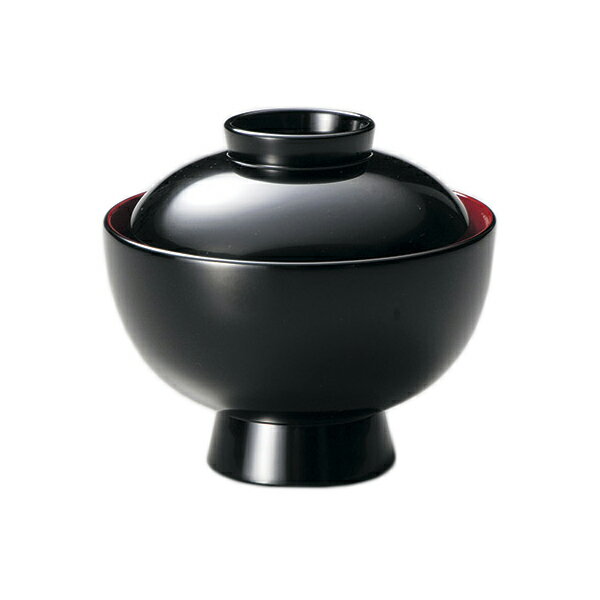 木製 漆塗り 越前漆器 お好み椀 お雑煮椀 煮物椀 お椀 おわん 蓋付き 1客 黒内朱塗り 越前塗り 1個 【ギフト】【楽ギフ_包装選択】【楽ギフ_のし】【楽ギ...