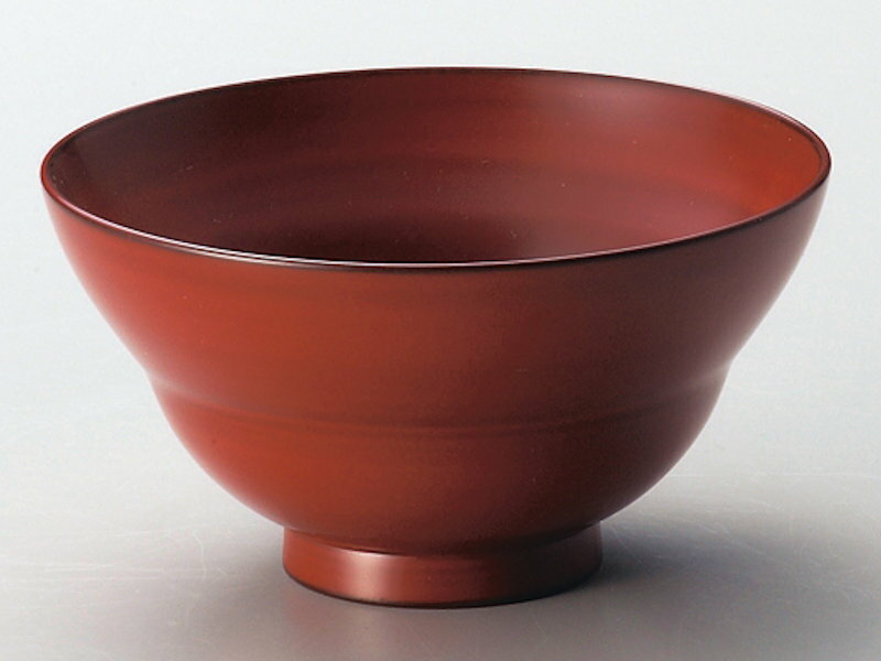 木製 飯椀 越前漆器 お椀 おわん 古代朱塗り 漆塗り くりぬき 越前塗り めし椀 ひさご型 1個【ギフト】