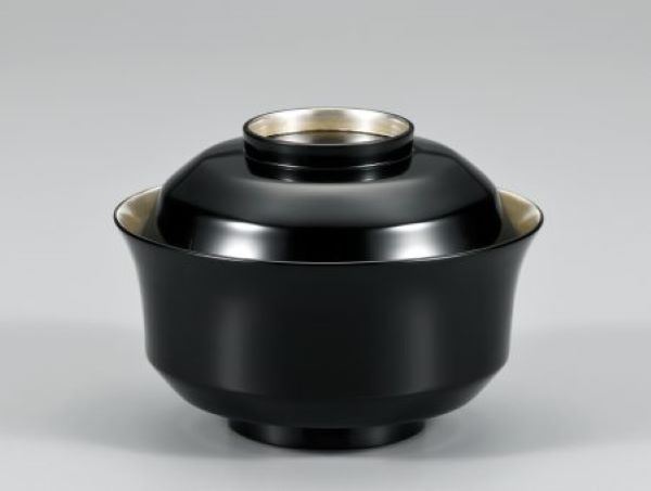 木製 漆塗り 越前漆器 お好み椀 お雑煮椀 煮物椀 お椀 おわん 磨き 蒔絵 蓋付き 1客 銀帯 天龍寺 黒塗り 越前塗り 1個【ギフト・内祝い・成人内祝い・結...