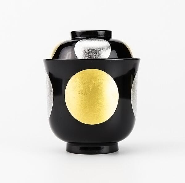 箸洗 小吸椀 木合 越前漆器 小吸物椀 5客 漆塗り 日月 黒塗り 越前塗り お椀 蓋付き 【ギフト・内祝い・成人内祝い・結婚内祝い・新築祝い・お返し】【楽ギフ...