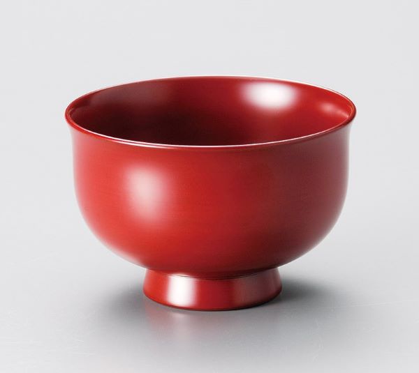 木製 羽反 汁椀 越前漆器 お椀 おわん 古代朱塗り 漆塗り くりぬき 越前塗り 1個【ギフト】