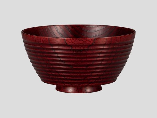 飯椀 筋入 朱摺り 拭き漆塗り 木製 山中漆器 山中塗り けやき 1客【ギフト・内祝い・成人内祝い・結婚内祝い・新築祝い・お返し】【楽ギフ_包装選択】【楽ギフ_のし】【楽ギフ_のし宛書】