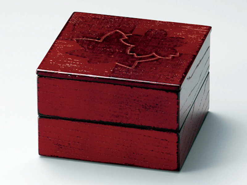 和食器 木製 4.5寸 姫重 二段重箱 越前漆器 根来 布貼 春秋 2段重箱 越前塗り【おしゃれ かわいい】【ギフト・内祝い・成人内祝い・結婚内祝い・新築祝い・...