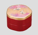 和食器 花重 花見鶴 5.0 二段重箱 朱 山中漆器 山中塗り お重【ギフト】【RCP】【楽ギフ_包装選択】【楽ギフ_のし】【楽ギフ_のし宛書】