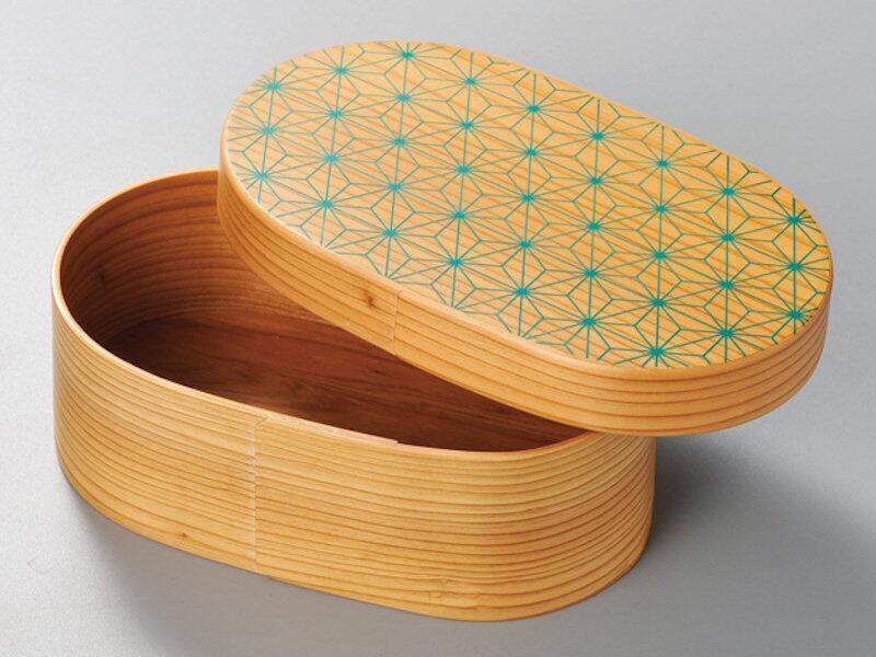 曲げわっぱ弁当箱和食器木製小判型越...