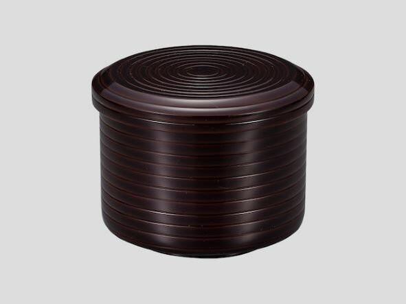 飯椀 蓋付 溜塗り 水目桜 一人櫃 漆塗り 木製 山中漆器 山中塗り 1客【ギフト・内祝い・成人内祝い・結婚内祝い・新築祝い・お返し】【楽ギフ_包装選択】【楽ギフ_のし】【楽ギフ_のし宛書】