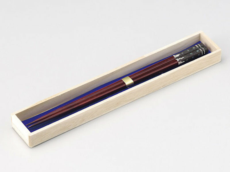 木製 越前漆器 溜塗り 漆塗り お箸 貝煌 桐箱入り 天然木 おはし うるしぬり 1膳【ギフト】【楽ギフ_包装選択】【楽ギフ_のし】【楽ギフ_のし宛書】