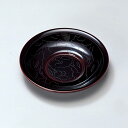 木合 越前漆器 茶托 5枚組 溜 漆塗り 牡丹彫 越前塗り【ギフト】【楽ギフ_包装選択】【楽ギフ_のし】【楽ギフ_のし宛書】